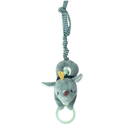 Sonaglio per bambini Lilliputiens - Verde con campana e anello da dentizione - 3+ mesi Sonaglio per bambini Lilliputiens - Verde con campana e anello da dentizione - 3+ mesi