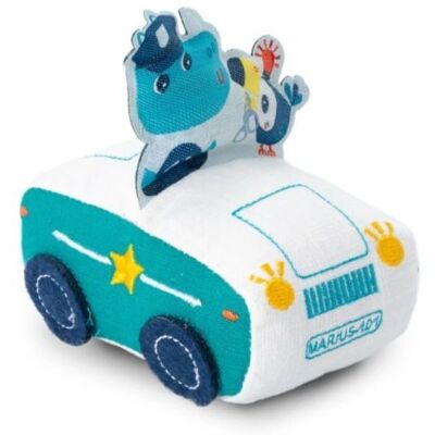 Lilliputiens Marius Pull-Back Speelgoedauto - Blauw/Wit Lilliputiens Marius Pull-Back Speelgoedauto - Blauw/Wit