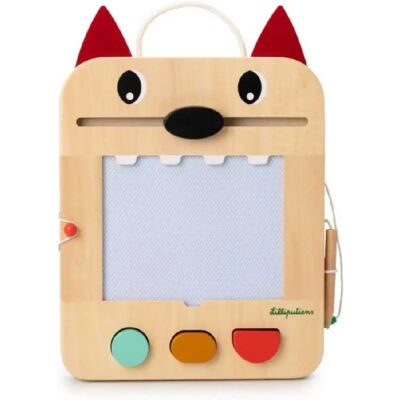 Lavagna magnetica di Louis il lupo - Gioco creativo per bambini Lavagna magnetica di Louis il lupo - Gioco creativo per bambini