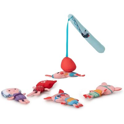 Lilliputiens Louis - Gioco di Pesca Magnetico per Bagno 12m+ Lilliputiens Louis - Gioco di Pesca Magnetico per Bagno 12m+