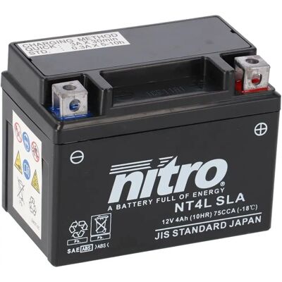 Batterie Nitro NT4L-SLA - Sans entretien - Moto & Scooter Batterie Nitro NT4L-SLA - Sans entretien - Moto & Scooter