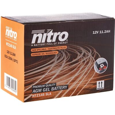Batterie NITRO - scellée, sans entretien, pour moto et scooter - Batterie Batterie NITRO - scellée, sans entretien, pour moto et scooter - Batterie