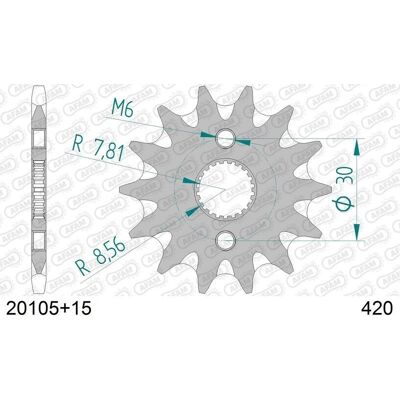 AFAM Ståltannhjul 15T til Honda CR/CRF - Motorsykkeldel AFAM Ståltannhjul 15T til Honda CR/CRF - Motorsykkeldel