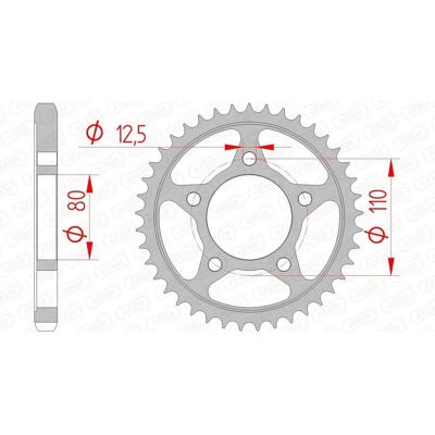 AFAM Bike Sprocket 10605 - 530 Durable Steel - Bike Sprocket AFAM Bike Sprocket 10605 - 530 Durable Steel - Bike Sprocket