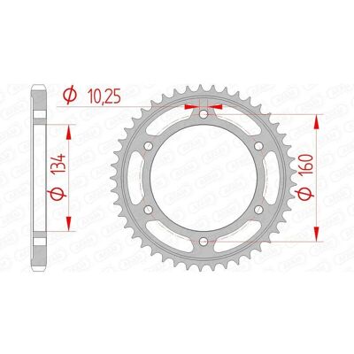 AFAM Steel Standard Rear Sprocket - 10617 - 525 - Unisex - Rear Sprocket AFAM Steel Standard Rear Sprocket - 10617 - 525 - Unisex - Rear Sprocket