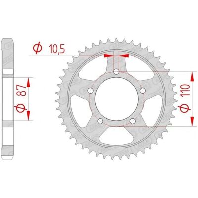 AFAM Ståltannhjul for Suzuki GSX-R 1100 - Høy Holdbarhet AFAM Ståltannhjul for Suzuki GSX-R 1100 - Høy Holdbarhet