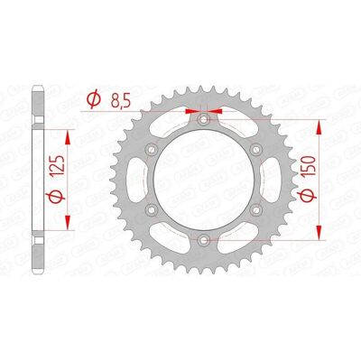 AFAM Steel Rear Sprocket 71304 - Durable, Lightweight, High-Performance - Rear Sprocket AFAM Steel Rear Sprocket 71304 - Durable, Lightweight, High-Performance - Rear Sprocket