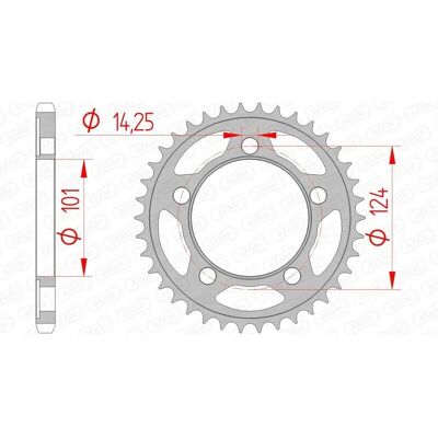 AFAM Stahl-Kurbel 71801 - 525 - Unisex AFAM Stahl-Kurbel 71801 - 525 - Unisex