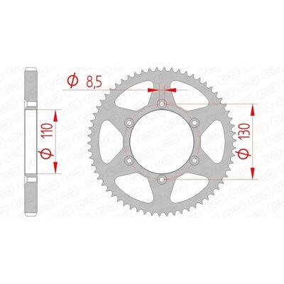 AFAM Hinterradkette 62Z für CPI Supercross AFAM Hinterradkette 62Z für CPI Supercross