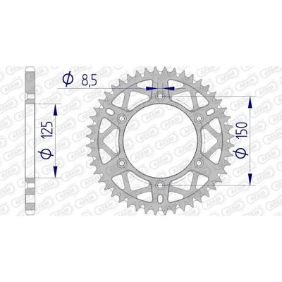 AFAM Aluminium-Ultra-Leicht Selbstreinigende Kettenrad - Motorradteil AFAM Aluminium-Ultra-Leicht Selbstreinigende Kettenrad - Motorradteil