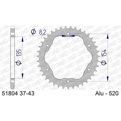 Couronne en aluminium AFAM - 51804 - 520 - Unisexe Couronne en aluminium AFAM - 51804 - 520 - Unisexe