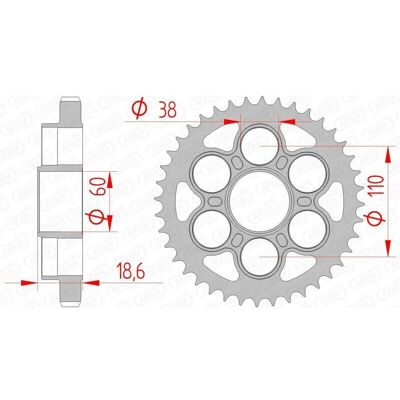 AFAM Stål Baghjul 50900 - 530 til Ducati 1200 Multistrada AFAM Stål Baghjul 50900 - 530 til Ducati 1200 Multistrada