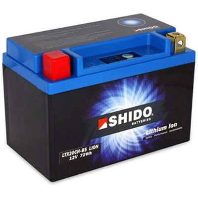 Shido Lithium-Ion Motorrad-Batterie - Blau, 12V, Modell LTX20CH-BS Shido Lithium-Ion Motorrad-Batterie - Blau, 12V, Modell LTX20CH-BS