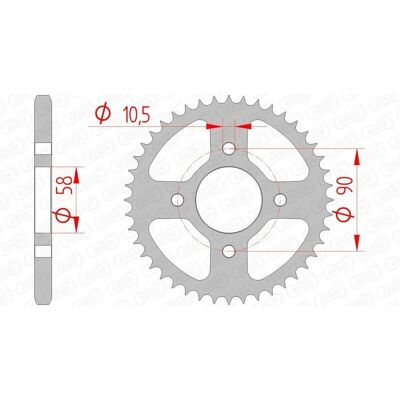 AFAM Stahl Standard-Ritzel 10236 - 428 - Langlebig, Hochpräzise, Motorradkompatibel AFAM Stahl Standard-Ritzel 10236 - 428 - Langlebig, Hochpräzise, Motorradkompatibel