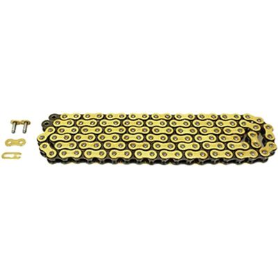 Afam A520MR2G Drive Chain - 112 Links - Black/Gold - Motorcycle Chain Afam A520MR2G Drive Chain - 112 Links - Black/Gold - Motorcycle Chain