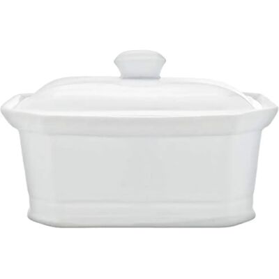 COSY & TRENDY Witte Porseleinen Terrine met Deksel 1L COSY & TRENDY Witte Porseleinen Terrine met Deksel 1L