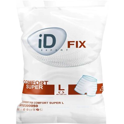 Ontex ID Expert Fix Comfort L Slip d'Incontinence - Sûr et Réutilisable - Publicité Ontex ID Expert Fix Comfort L Slip d'Incontinence - Sûr et Réutilisable - Publicité