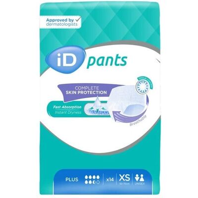 Pantaloni incontinenza XS ID - 14 pezzi Pantaloni incontinenza XS ID - 14 pezzi