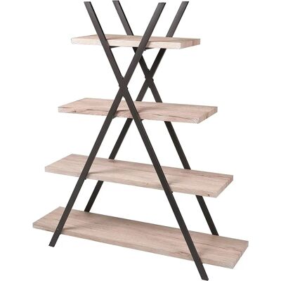Étagère Pyramidale Dock - Style Industriel - 120x138 cm - Publicité Étagère Pyramidale Dock - Style Industriel - 120x138 cm - Publicité
