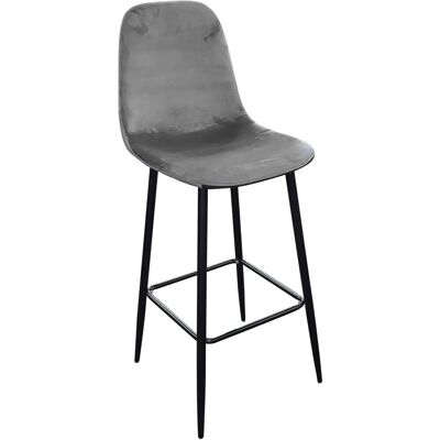 URBAN LIVING Tabouret en velours vintage - Hauteur 110cm - Publicité URBAN LIVING Tabouret en velours vintage - Hauteur 110cm - Publicité