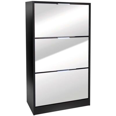 Urban Living Armoire à chaussures - 3 tiroirs miroir noir - Meubles - Publicité Urban Living Armoire à chaussures - 3 tiroirs miroir noir - Meubles - Publicité