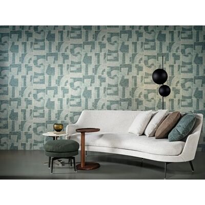 Arte - Essentials Modulaire Patchwork - Beige/Blau - Tapete Arte - Essentials Modulaire Patchwork - Beige/Blau - Tapete