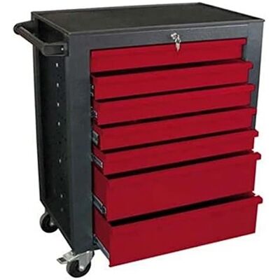 MW Tools - Carro de Herramientas Resistente de Acero con 7 Cajones MW Tools - Carro de Herramientas Resistente de Acero con 7 Cajones