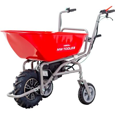 Brouette électrique Torros EK200F - 180kg, 115L, Inclinaison - Publicité Brouette électrique Torros EK200F - 180kg, 115L, Inclinaison - Publicité
