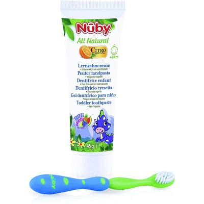 Nuby Dentifricio e Spazzolino per Bambini - 45g Nuby Dentifricio e Spazzolino per Bambini - 45g
