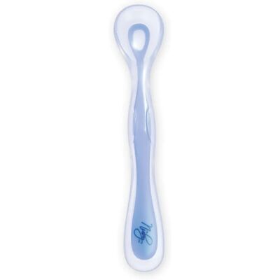 Nuby NT67658 Sztućce dla niemowląt - 4 miesiące - Niebieski i Biały Nuby NT67658 Sztućce dla niemowląt - 4 miesiące - Niebieski i Biały