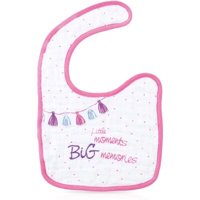 Babero de Muselina Rosa de Nuby - 0m+ Protección Babero de Muselina Rosa de Nuby - 0m+ Protección