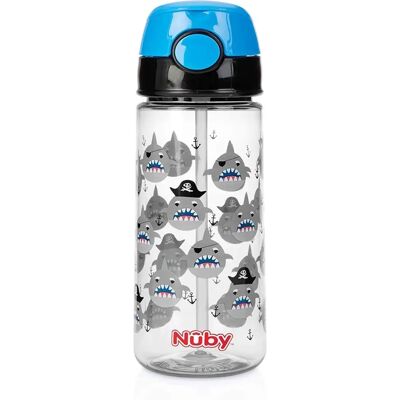 Nuby Blå Barn Vattenflaska - 530ml, Läckagesäker, 3+ år Nuby Blå Barn Vattenflaska - 530ml, Läckagesäker, 3+ år