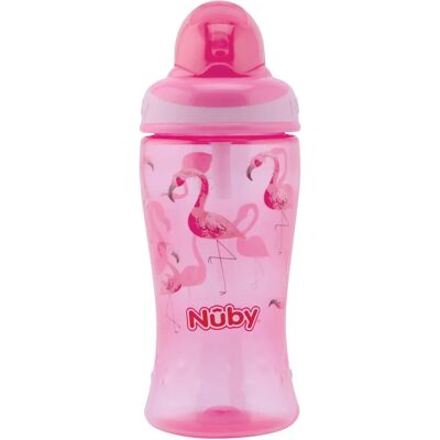 Nuby - Copo Aprendizagem Palha 360ml - Rosa - Sippy Cup Nuby - Copo Aprendizagem Palha 360ml - Rosa - Sippy Cup
