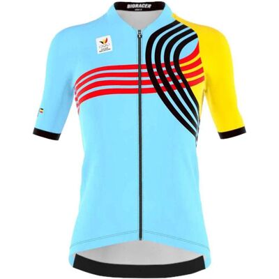 Bioracer - Boic Olympics Paris 2024 - Blue-Giallo - Donna - Jersey Bioracer - Boic Olympics Paris 2024 - Blue-Giallo - Donna - Jersey