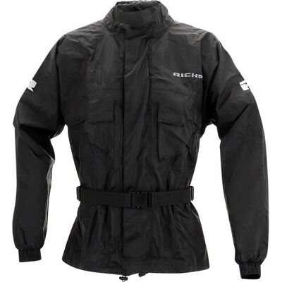 Richa - Rainwarrior - 3XL - Black - Motorcycle rain jacket Richa - Rainwarrior - 3XL - Black - Motorcycle rain jacket