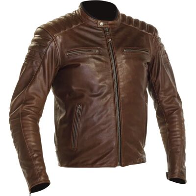 Richa Daytona 2 Motorsykkel Lærjakke - Brun - Størrelse 50 Richa Daytona 2 Motorsykkel Lærjakke - Brun - Størrelse 50
