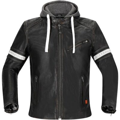 Richa Toulon 2 Motorrad Lederjacke - Schwarz Braun - Regular Fit Richa Toulon 2 Motorrad Lederjacke - Schwarz Braun - Regular Fit