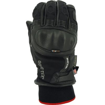 Richa Ghent Gore-Tex Wasserdichte Motorrad Handschuhe - Schwarz - 3XL Richa Ghent Gore-Tex Wasserdichte Motorrad Handschuhe - Schwarz - 3XL