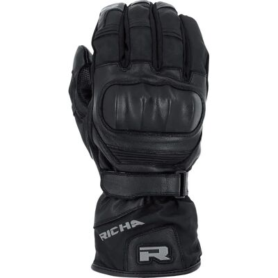 Richa Nasa 2 Waterproof Motorcycle Gloves - Black - M - Unisex - Motorcycle Gloves Richa Nasa 2 Waterproof Motorcycle Gloves - Black - M - Unisex - Motorcycle Gloves
