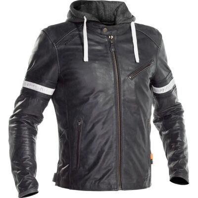 Richa Toulon 2 Motorrad Lederjacke - Schwarz Grau - 48 Richa Toulon 2 Motorrad Lederjacke - Schwarz Grau - 48