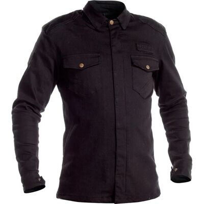Richa Hamada Motorcycle Overshirt - Reinforced Denim - Black - M - Unisex Richa Hamada Motorcycle Overshirt - Reinforced Denim - Black - M - Unisex