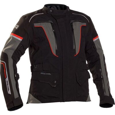 Veste textile de moto Richa Infinity 2 Pro - Noir Rouge - 6XL - Publicité Veste textile de moto Richa Infinity 2 Pro - Noir Rouge - 6XL - Publicité