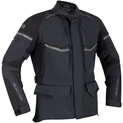Richa Atlantic 2 Gore-Tex Waterproof Motorcycle Textile Jacket - Black - M Richa Atlantic 2 Gore-Tex Waterproof Motorcycle Textile Jacket - Black - M