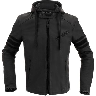 Richa Toulon Black Edition Motorrad Lederjacke - Schwarz - 48 Richa Toulon Black Edition Motorrad Lederjacke - Schwarz - 48