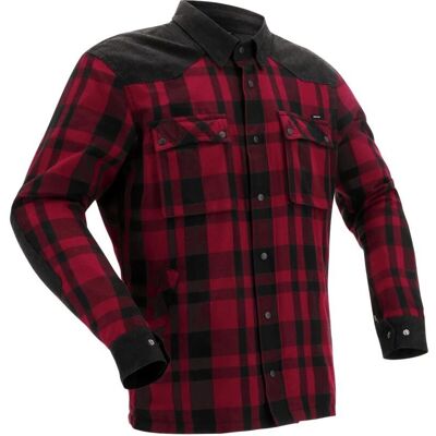 Richa - Wisconsin - Noir-Rouge - 4XL - Motorcycle shirt - Publicité Richa - Wisconsin - Noir-Rouge - 4XL - Motorcycle shirt - Publicité