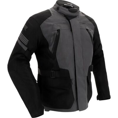 Richa Phantom 3 Wasserdichte Motorrad-Textiljacke - Schwarz-Grau - AA Schutz Richa Phantom 3 Wasserdichte Motorrad-Textiljacke - Schwarz-Grau - AA Schutz