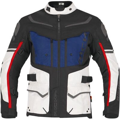 Richa Infinity 2 Adventure wasserdichte Motorrad Textiljacke - Schwarz Rot Blau - S Richa Infinity 2 Adventure wasserdichte Motorrad Textiljacke - Schwarz Rot Blau - S