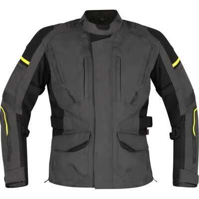 Richa Infinity 3 Wasserdichte Damen Motorrad Textiljacke - Schwarz, Grau, Gelb - 5XL Richa Infinity 3 Wasserdichte Damen Motorrad Textiljacke - Schwarz, Grau, Gelb - 5XL