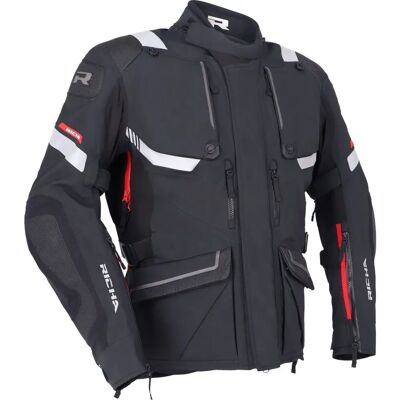 Richa Armada 1.1 Gore-Tex Pro Wasserdichte Motorrad Textiljacke - Schwarz Weiß Rot - 2XL Richa Armada 1.1 Gore-Tex Pro Wasserdichte Motorrad Textiljacke - Schwarz Weiß Rot - 2XL