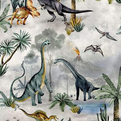 Belgravia Dino Kingdom Dinosaur Wallpaper - Multi - 7700 Belgravia Dino Kingdom Dinosaur Wallpaper - Multi - 7700